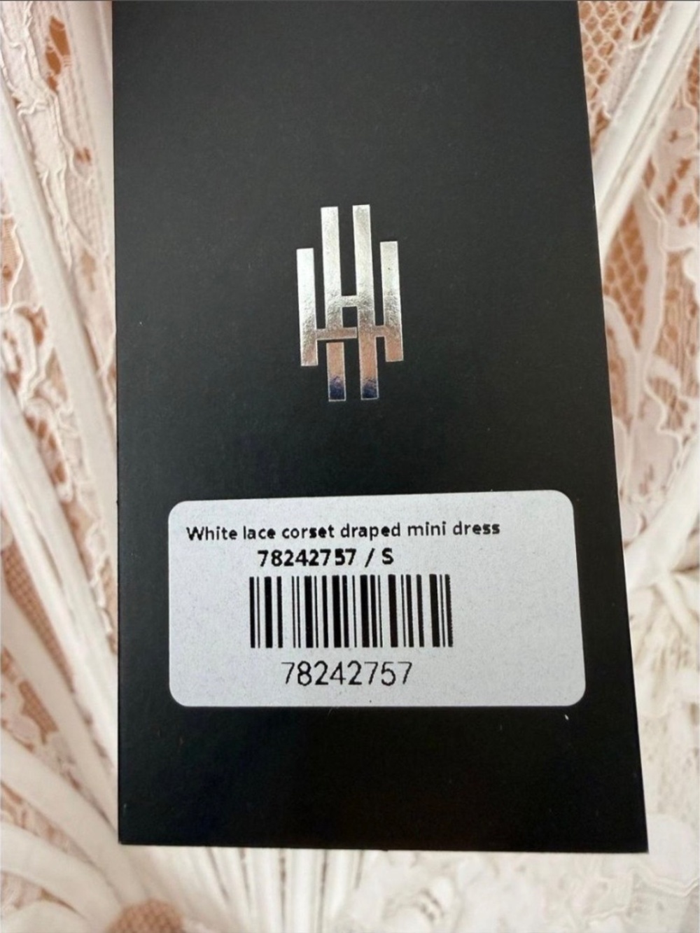 Heiress Beverly Hills Lace Corset Mini Dress with Satin Detailing - Picture 3 of 6